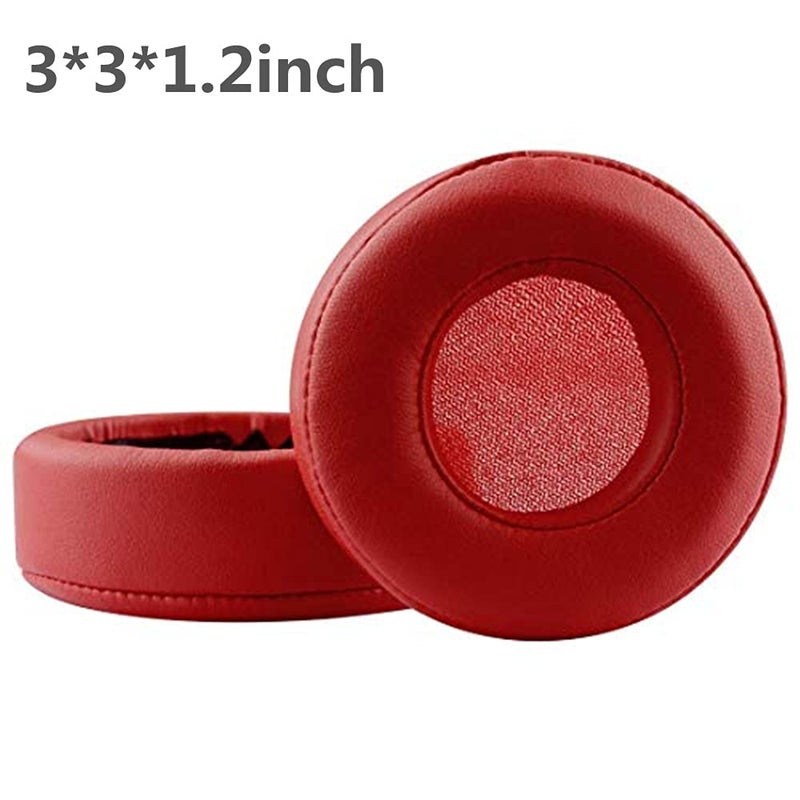 Koffmon Mixr Replacement Ear Cup Earpads Compatible with Beats by Dr. Dre Mixr On-Ear Headphones (Red) - Image 2